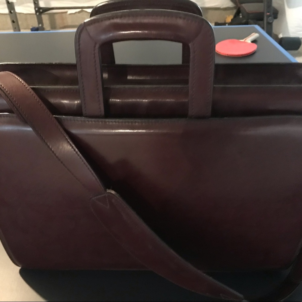 Leather briefcase